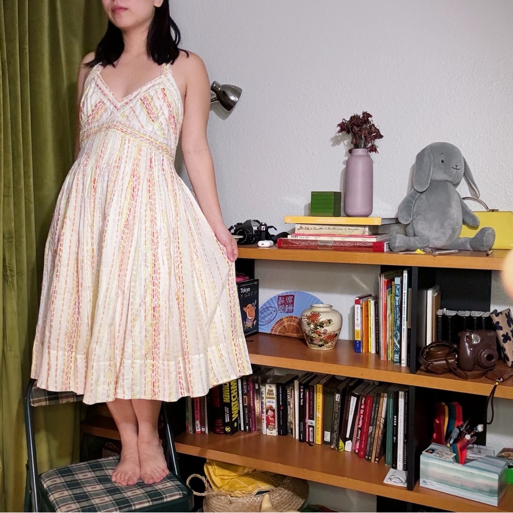 Maeve halter neck summer white Dress size 8